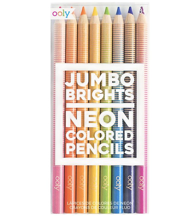 Ooly Farveblyanter - Jumbo Brights - 8 stk - Neon