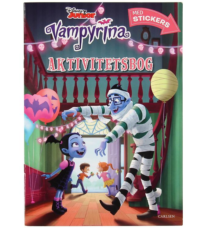 Forlaget Carlsen Aktivitetsbog Vampyrina M. Stickers Dansk