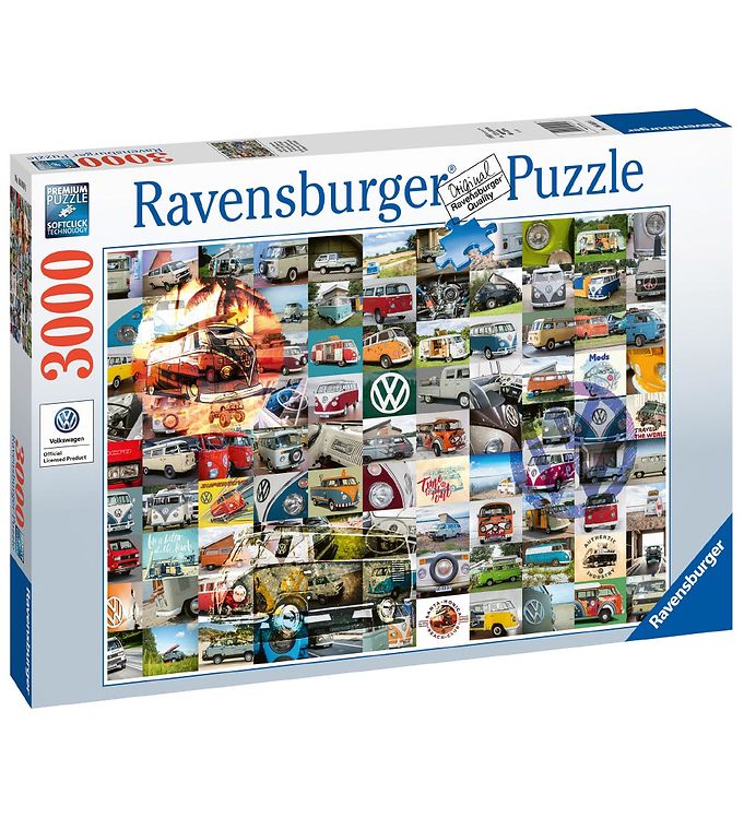 Ravensburger Puslespil - 3000 Brikker - VW Bulli Moments