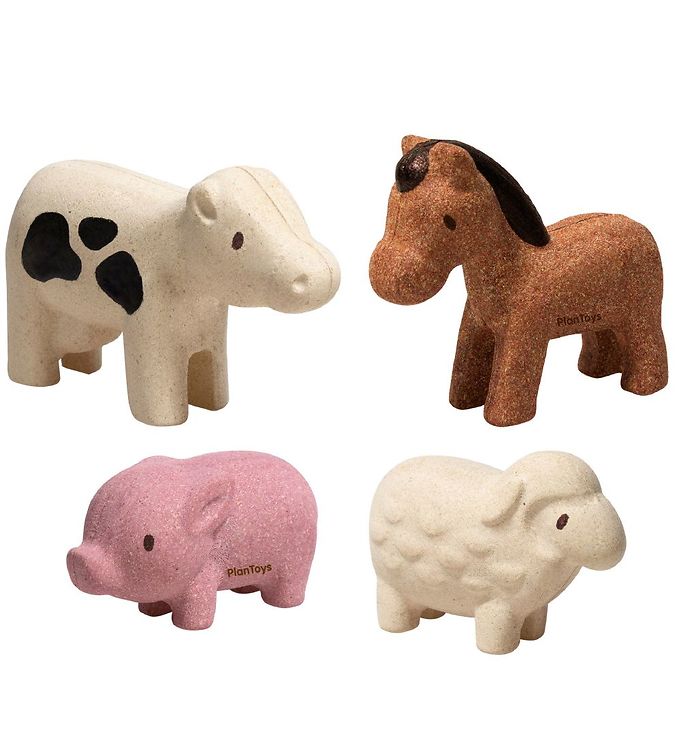Image of PlanToys Bondegårdsdyr - Multifarvet - OneSize - PlanToys Legetøjsfigur (167603-890956)