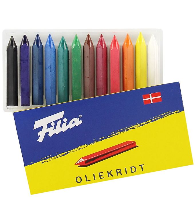 Image of Filia Oliekridt - 12 stk - 103/12 - Multifarvet - OneSize - Filia Farvesæt (167768-891484)