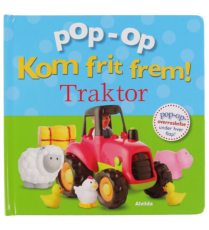 Image of Alvilda Bog - Pop-Op - Kom Frit Frem - Traktor - Dansk - OneSize - Alvilda Bog (169766-900223)
