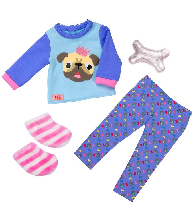 4: Our Generation Dukketøj - Pyjamas med Bulldog
