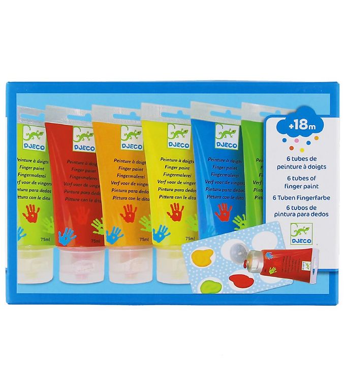 Djeco Peinture A Doigts 6 Finger Paint Tubes