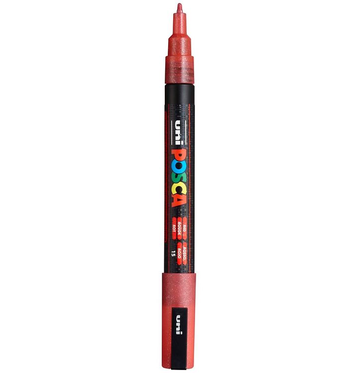 Posca Tusch - PC-3ML Rød m. Glimmer unisex