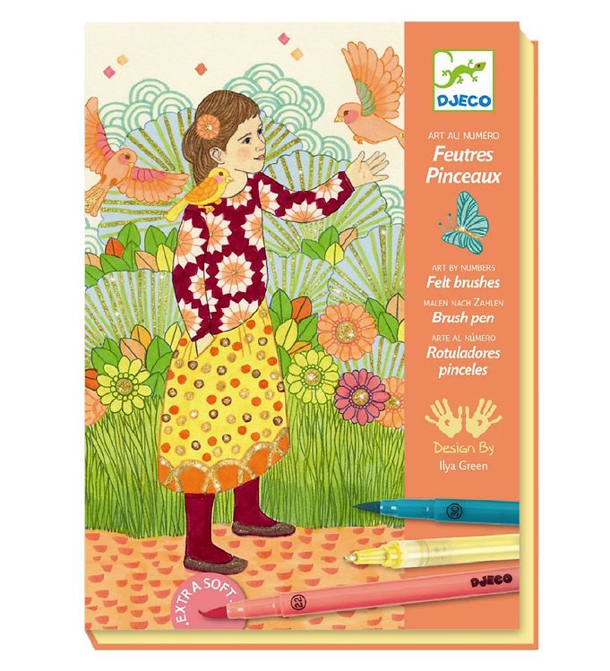10: Djeco Farvesæt - Paint by Numbers - Masser af Charme