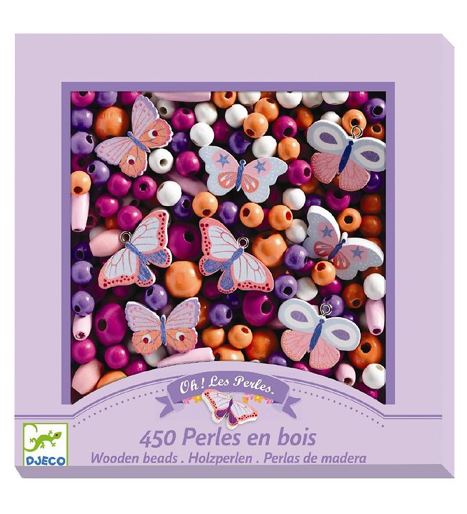 6: Djeco Perles Wooden Beads Butterflies