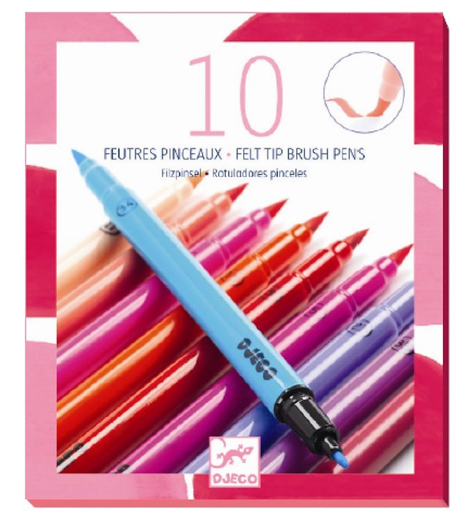 4: Djeco The Colours -10 Felt Brushes Colours