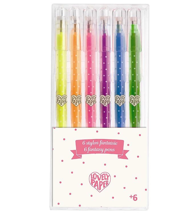 Billede af Djeco Kuglepenne - Gel - 6 stk. - Neon