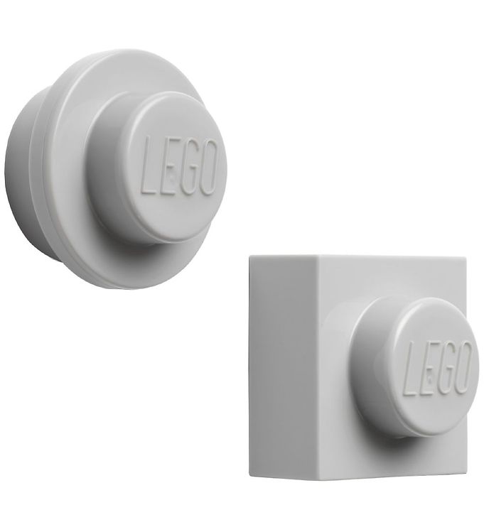 Image of Lego Storage Magneter - 2 stk - Grå - OneSize - Lego Storage Magnetlegetøj (186045-938514)