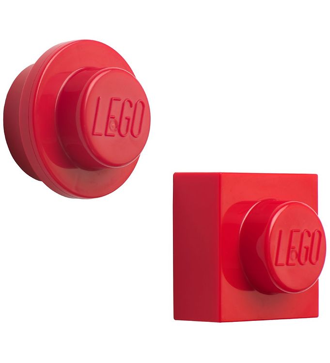 Image of Lego Storage Magneter - 2 stk - Rød - OneSize - Lego Storage Magnetlegetøj (186048-938519)