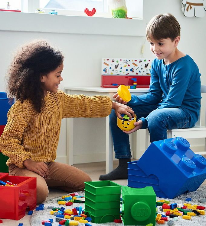Lego Opbevaringsboks - Mini - Hoved - 10 cm - Dreng