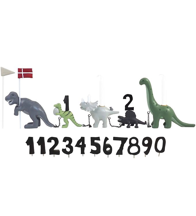Image of Kids By Friis Fødselsdagstog - Dinosaur m. 11 Tal (190365-960299)