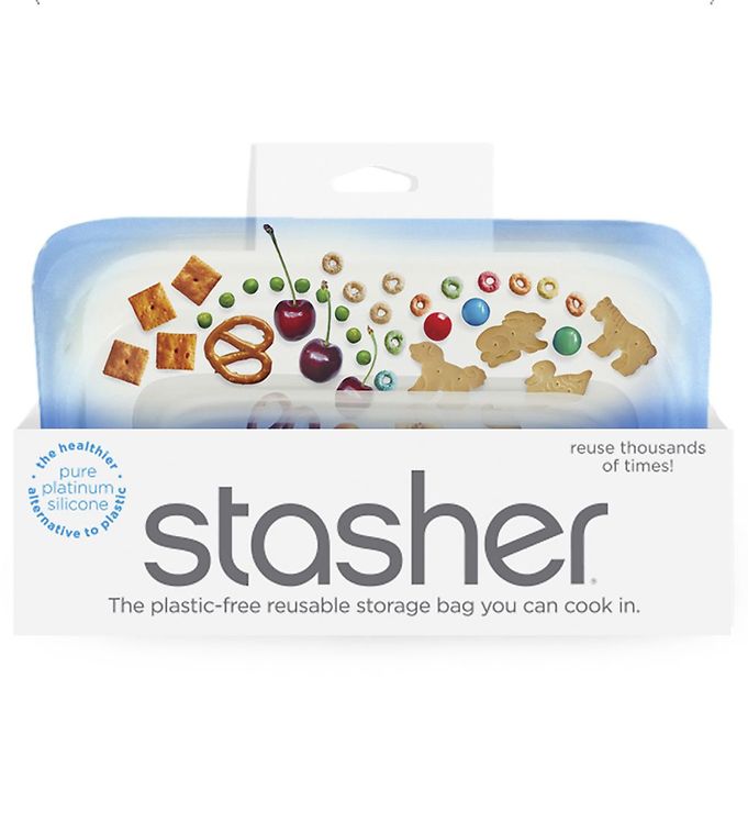 Billede af Stasher Opbevaringspose - Snack - 293,5 ml - Topaz - OneSize - Stasher Opbevaring