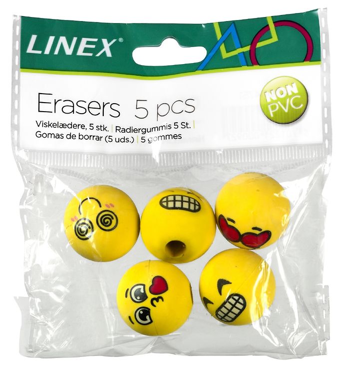 Image of Linex Viskelæder - 5 stk. - Emojis (192192-966904)