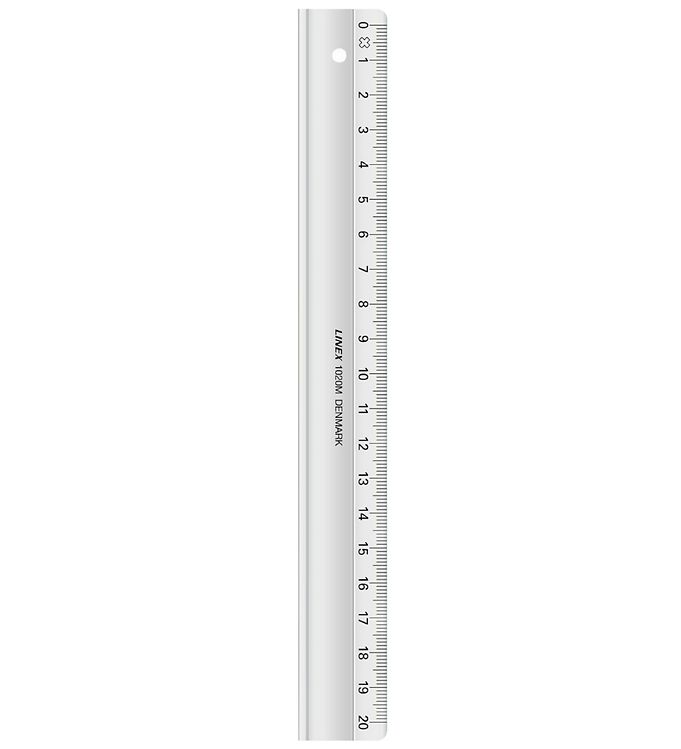 Linex Skolelineal - 20cm - Gennemsigtig