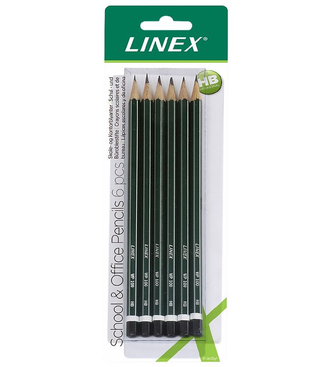 Linex Blyanter - 6-Pak - Grøn