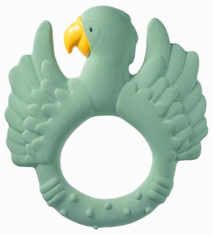 Image of Natruba Bidering - Naturgummi - Papegøje - Grøn - OneSize - Natruba Bidering (193887-972333)