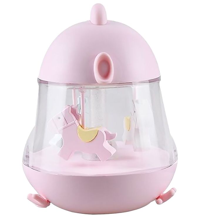 Vågelampe - Musik karrusel m. lys fra Rabbit & Friends - Pink