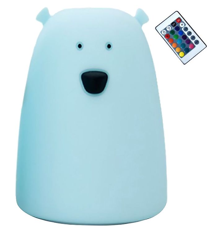 Vågelampe fjernbetjent - Bear lamp fra Rabbit & Friends - Blue