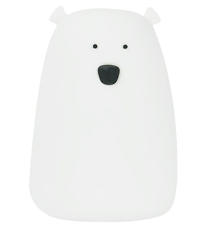 Rabbit & Friends silikone lampe 16 cm (USB) - hvid