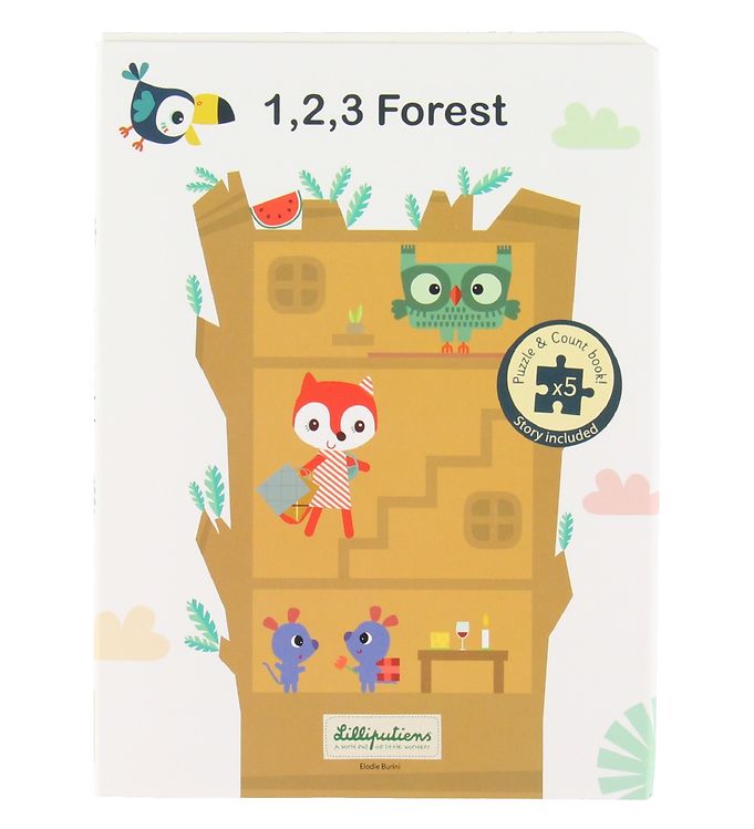 Image of Lilliputiens Aktivitetsbog - 1,2,3 Forest (193898-972344)