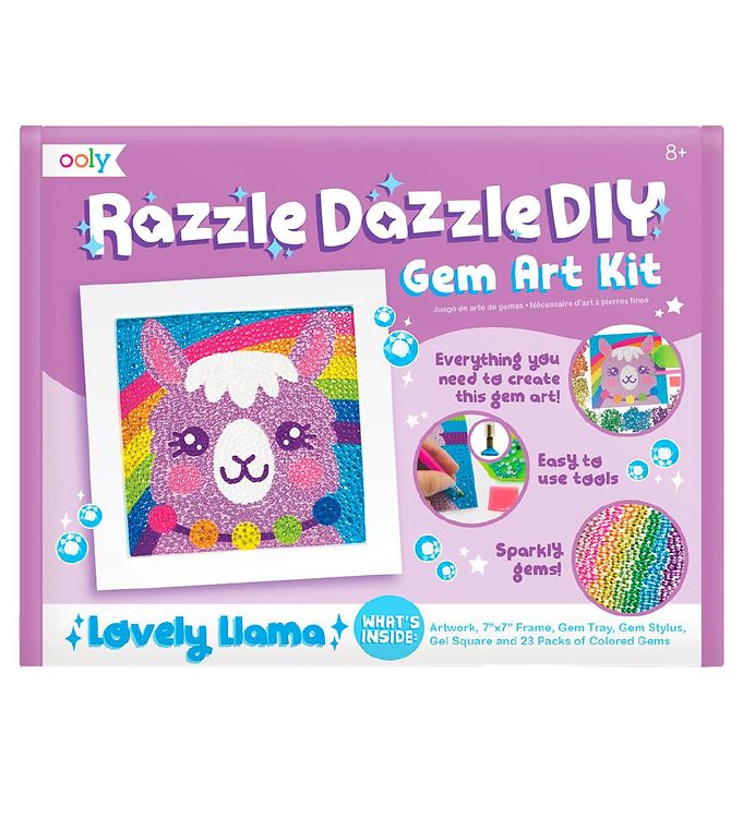 Image of Ooly Diamanttegning - Razzle Dazzle - Lovely Llama - OneSize - Ooly Kreasæt (195117-977142)