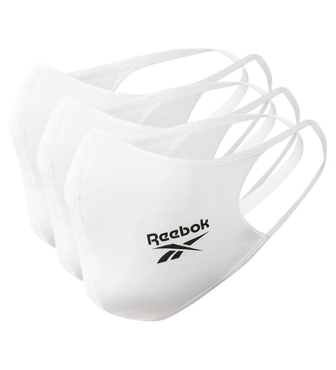 Reebok Mundbind - Small - 3-pak - Hvid