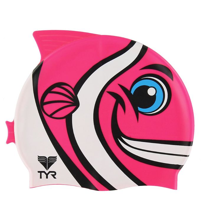 TYR Badehætte - Kids - CharacTYR - Happy Fish - Pink