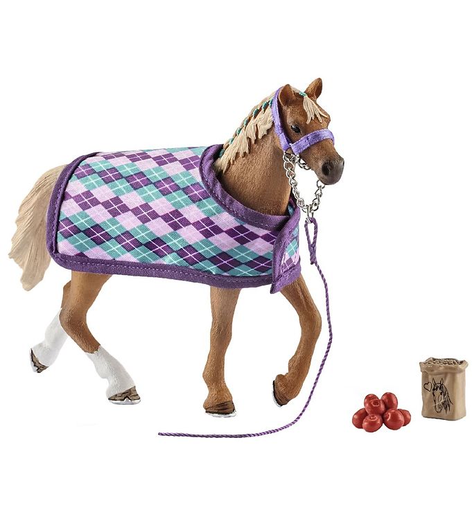 8: schleichÂ® Horse Club English Thoroughbred med Tæppe