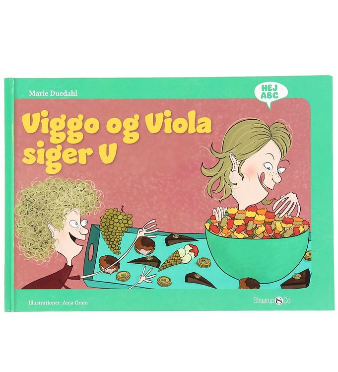 Straarup & Co Bog - Hej ABC Viggo og Viola Siger V Dansk unisex