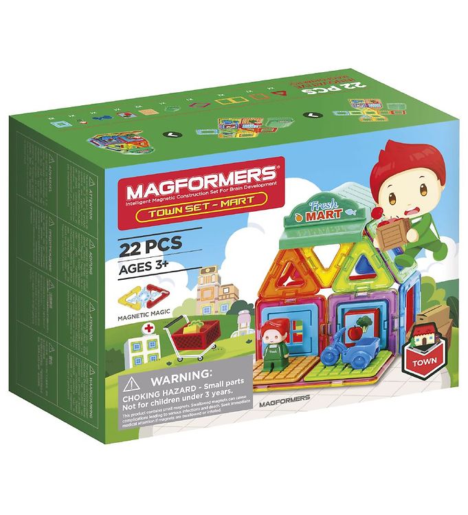 Magformers Magnetsæt - 22 Dele - Supermarked