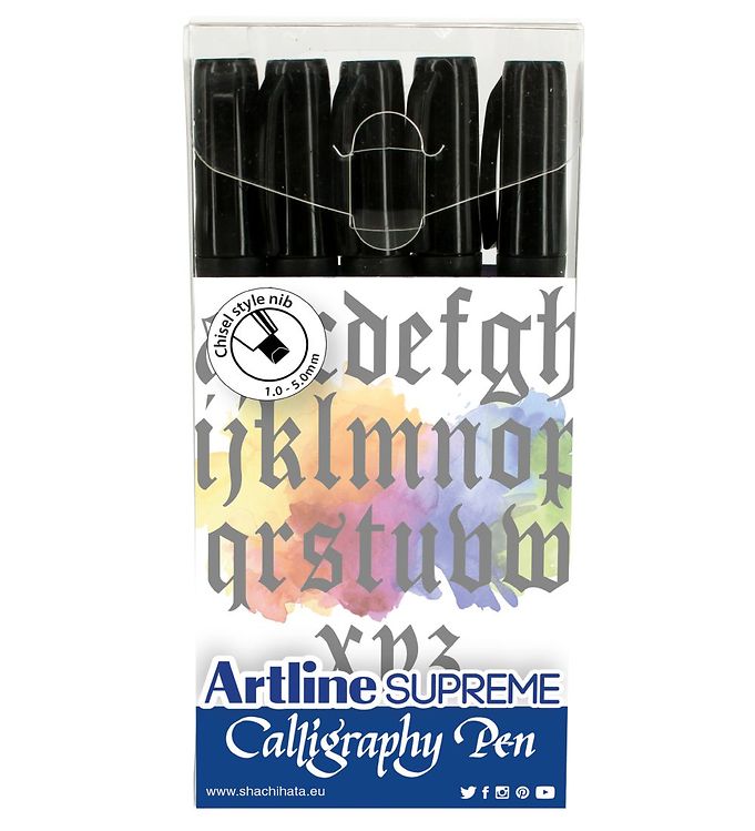 Artline Tuscher Supreme Calligraphy Pen Stk Sort