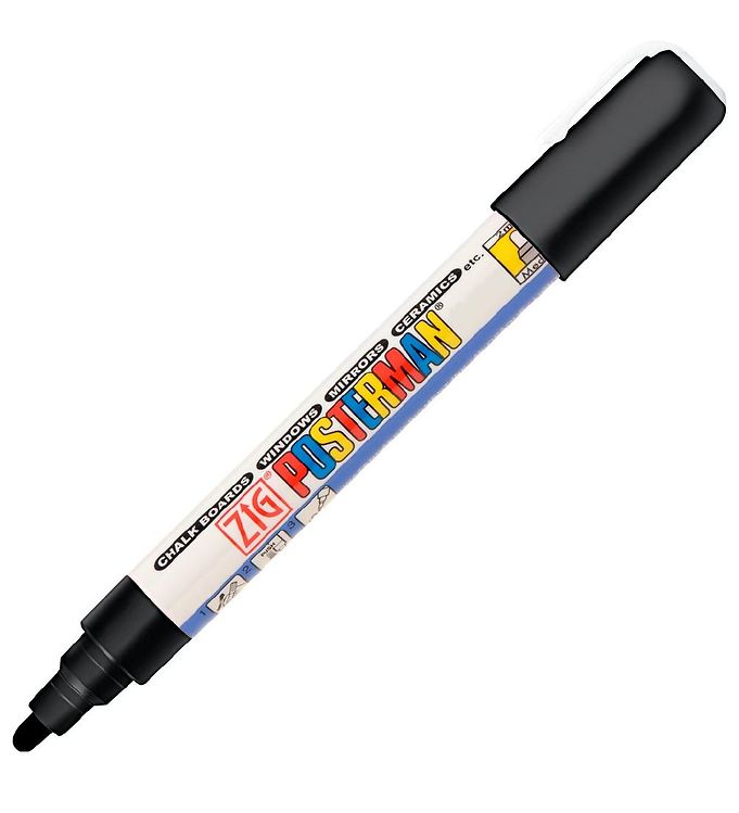 Image of Zig Tusch - Vandfast - 2 mm - Sort - OneSize - Zig Tusch (198939-993101)
