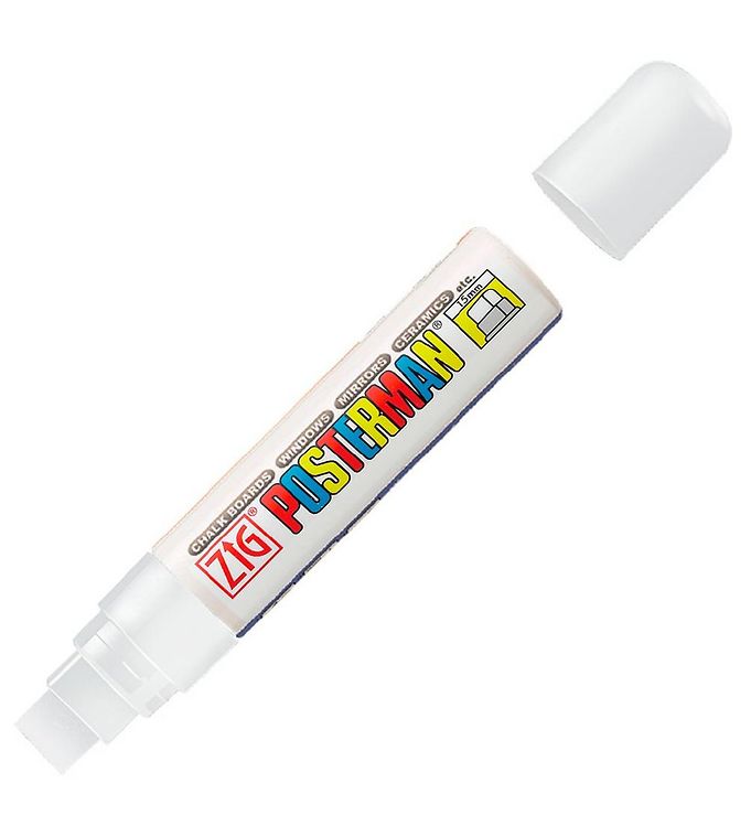Image of Zig Tusch - Vandfast - 15 mm - Hvid - OneSize - Zig Tusch (198933-993095)