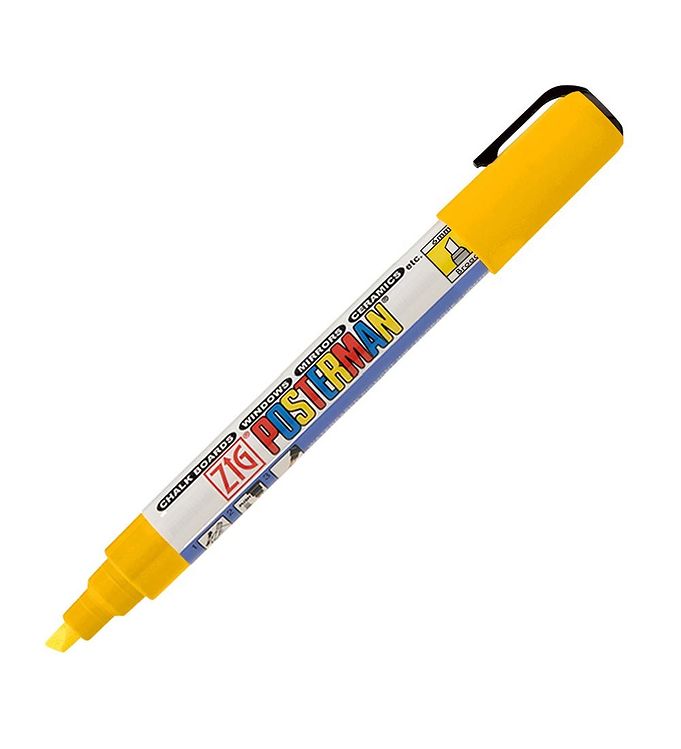 Image of Zig Tusch - Vandfast - 6 mm - Gul - OneSize - Zig Tusch (198936-993098)