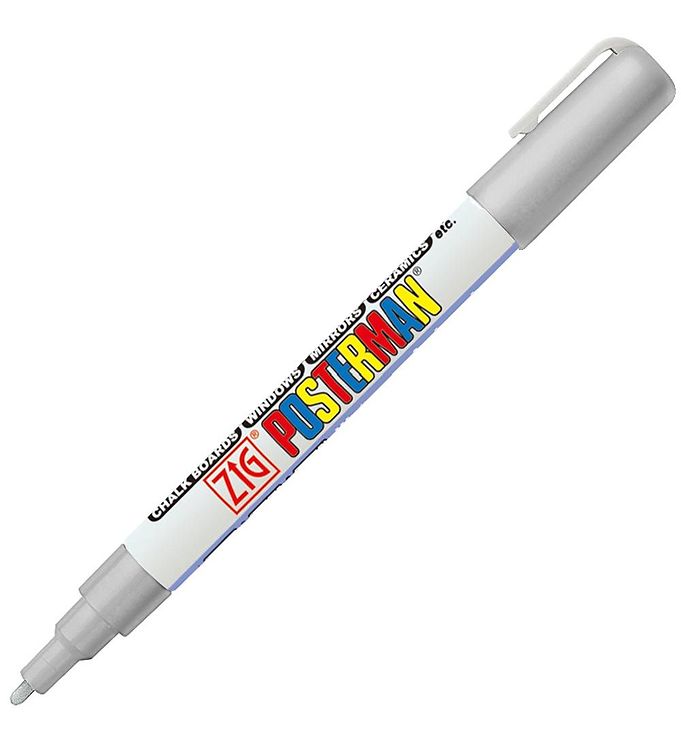 Image of Zig Tusch - Vandfast - 1 mm - Sølv - OneSize - Zig Tusch (198942-993104)