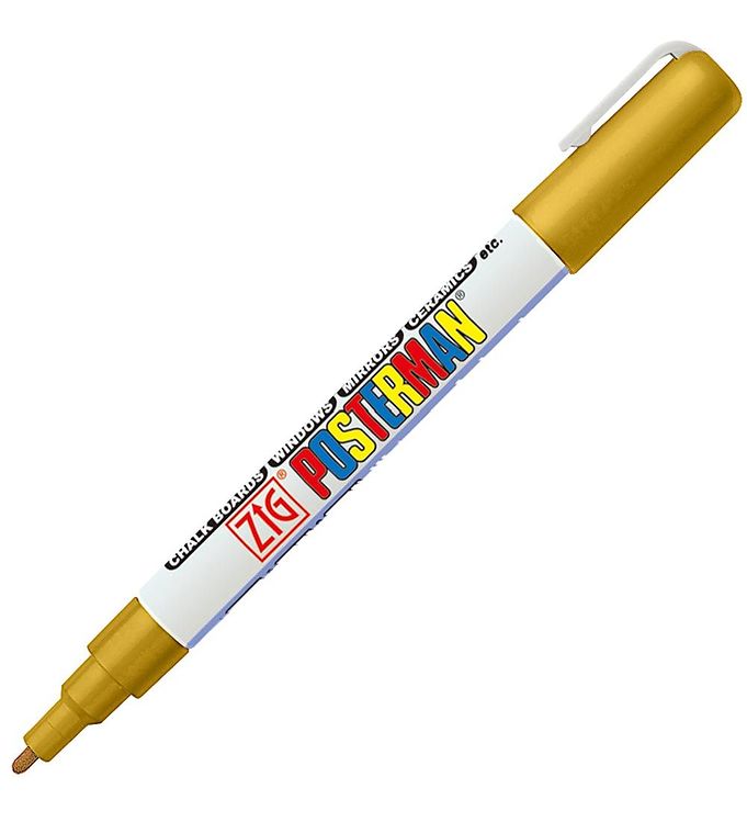 Image of Zig Tusch - Vandfast - 1 mm - Guld - OneSize - Zig Tusch (198945-993107)
