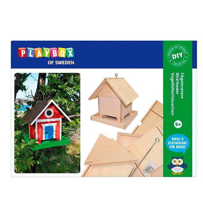 Billede af Playbox Kreativ Sæt - Byg-selv Fuglefoderhus - OneSize - Playbox Kreasæt