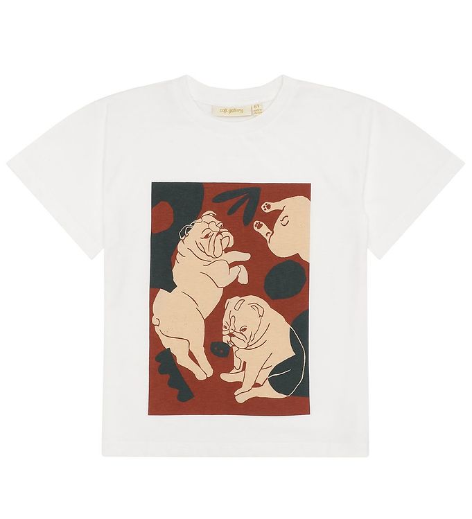 13: Soft Gallery T-shirt - Asger - Snow White m. Hunde