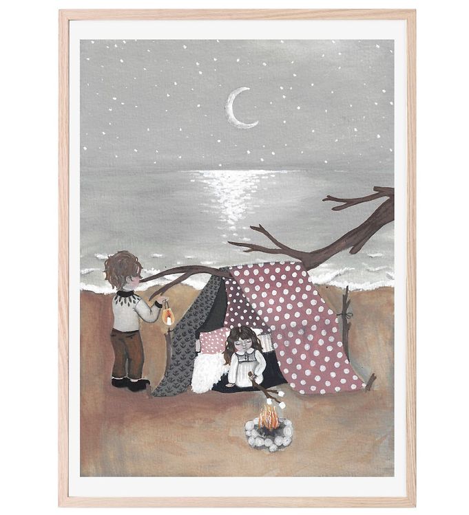 That's Mine Plakat - 50x70 cm - Bonfire In Moonlight