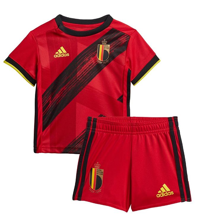 adidas Performance Fodboldsæt - Belgien Rød/Sort unisex