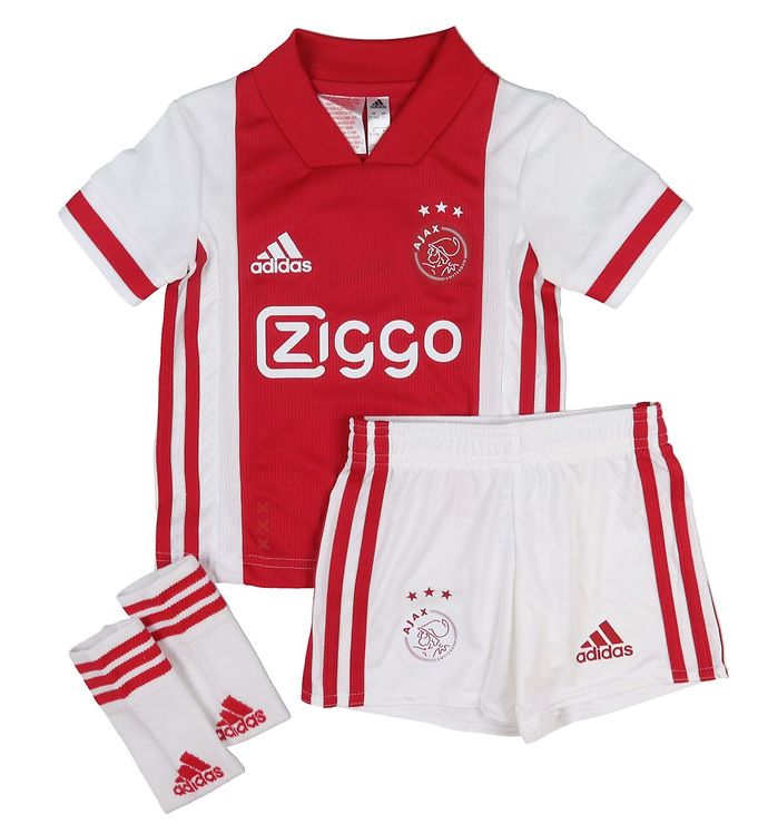 Image of adidas Performance Fodboldsæt - Ajax Amsterdam - Rød/Hvid - 5 år (110) - adidas Performance Fodboldsæt (199799-997115)