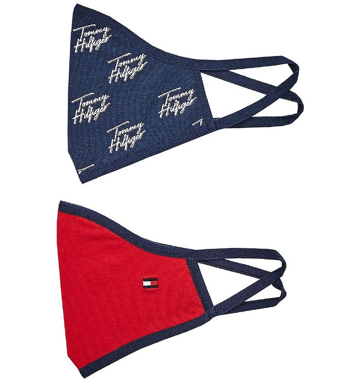 Tommy Hilfiger Mundbind Pak Navy Rød