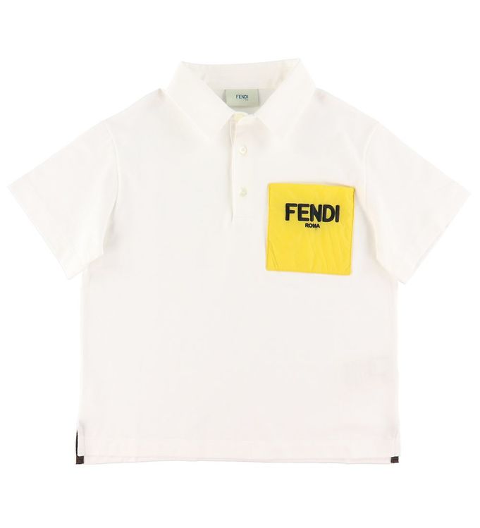 #3 - Fendi Polo - Hvid m. Logo