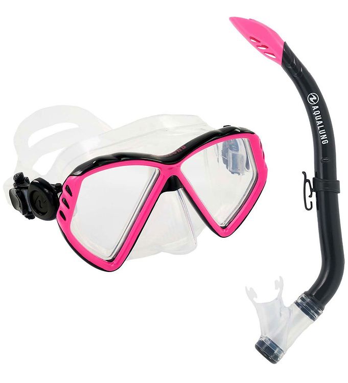 Aqua Lung Snorkelsæt - Cub Combo - Transparent/Pink
