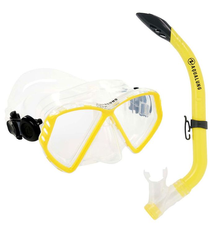 Aqua Lung Snorkelsæt - Cub Combo - Transparent/Gul
