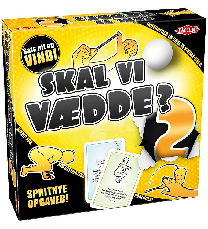 TACTIC Brætspil - Skal Vi Vædde? 2 unisex