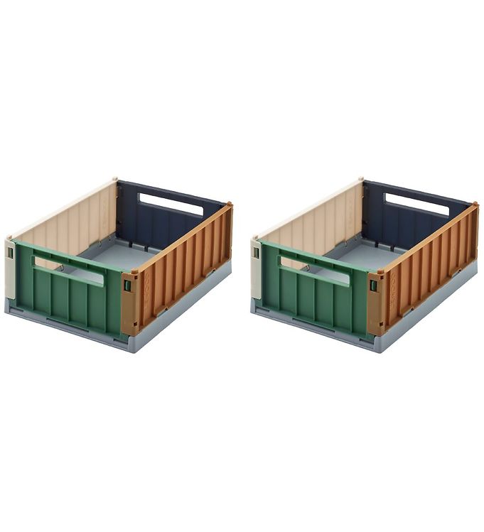 Liewood Weston Opbevaringskasse S Sea Blue Mix 2-Pak