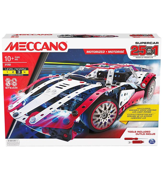 Meccano Byggesæt - 25 i 1 Supercar unisex
